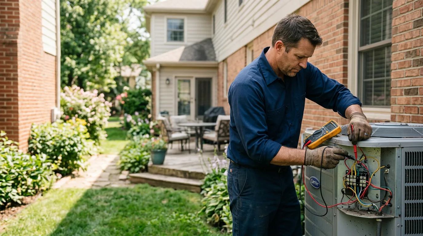 HVAC technician working near Vermontville, NY